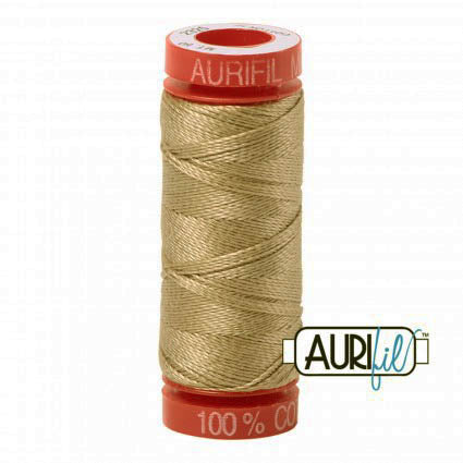 Aurifil 12wt Cotton Thread - 54 yards - 2325 Linen