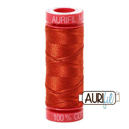 Aurifil 12wt Cotton Thread - 54 yards - 2385 Terracotta