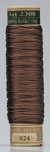 Silk Tatting & Embroidery Thread - 024 Chocolate