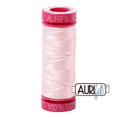 Aurifil 12wt Cotton Thread - 54 yards - 2405 Oyster (Pale Pink)