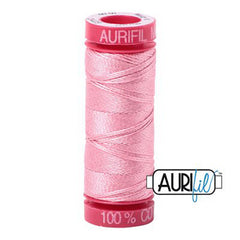 Aurifil 12wt Cotton Thread - 54 yards - 2425 Bright Pink