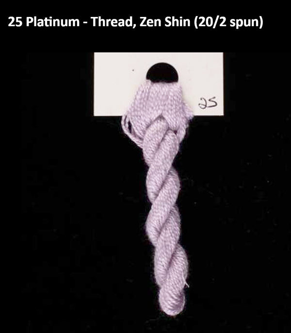 TREENWAY SILKS - Zen Shin (20/2) Silk Thread - # 0025 Platinum