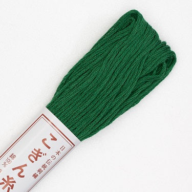Sashiko Thread - Olympus Kogin - Solid Color - 255 Dark Green