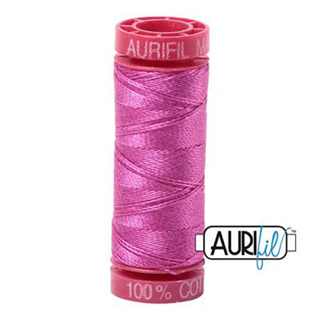 Aurifil 12wt Cotton Thread - 54 yards - 2588 Light Magenta