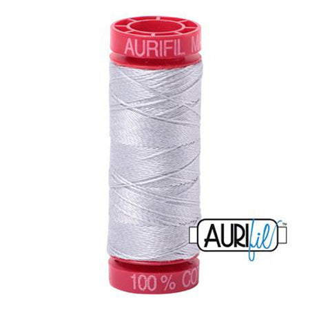 Aurifil 12wt Cotton Thread - 54 yards - 2600 Dove Gray