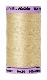 Mettler Cotton Sewing Thread - 50wt - 547 yd/ 500M - 0265 Ivory