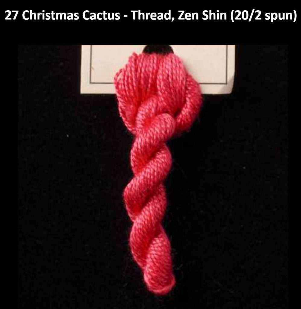 TREENWAY SILKS - Zen Shin (20/2) Silk Thread - # 0027 Christmas Cactus