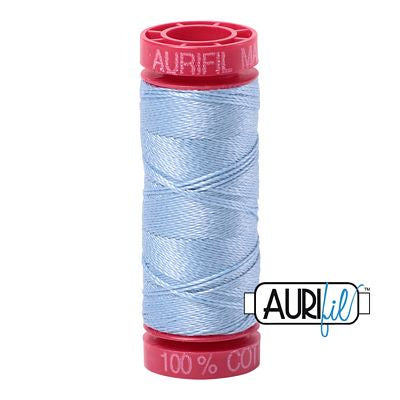 Aurifil 12wt Cotton Thread - 54 yards - 2715 Robin's Egg
