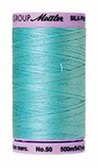 Mettler Cotton Sewing Thread - 50wt - 547 yd/ 500M - 2792 Blue Curaco