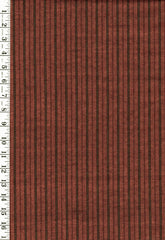 812 - Japanese Silk - Tsumugi Woven Stripe - Copper - Brown