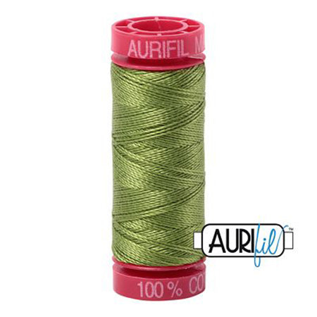 Aurifil 12wt Cotton Thread - 54 yards - 2888 Fern Green