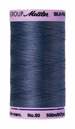 Mettler Cotton Sewing Thread - 50wt - 547 yd/ 500M - 0311 Blue Shadow