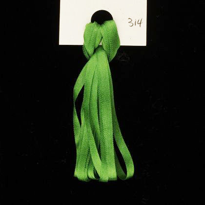 TREENWAY SILKS - Silk Ribbon 3.5mm - 314 Leap Frog - ON SALE - SAVE 30%