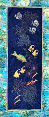 Sashiko - Pre-printed Panel - Sashiko Reef Panel