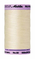 Mettler Cotton Sewing Thread - 50wt - 547 yd/ 500M - 3612 Antique White