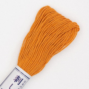 Sashiko Thread - Olympus 20m - Solid Color - # 04 Pumpkin