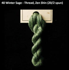 TREENWAY SILKS - Zen Shin (20/2) Silk Thread - # 0040 Winter Sage