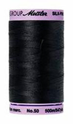 Mettler Cotton Sewing Thread - 50wt - 547 yd/ 500M - 4000 Black