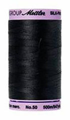 Mettler Cotton Sewing Thread - 50wt - 547 yd/ 500M - 4000 Black