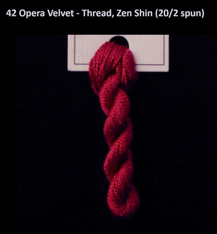 TREENWAY SILKS - Zen Shin (20/2) Silk Thread - # 0042 Opera Velvet