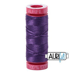 Aurifil 12wt Cotton Thread - 54 yards - 4225 Eggplant