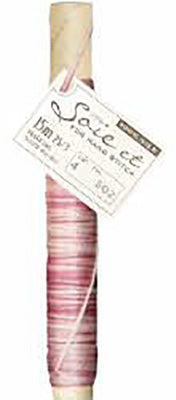 Soie et Silk Embroidery Floss - Variegated # 502 - Dark Pinks & White