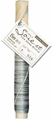 Soie et Silk Embroidery Floss - Variegated # 524 - Silver to Gray