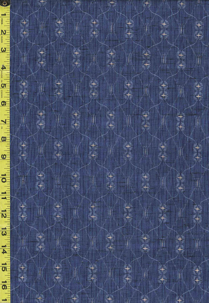 556 - Japanese Combined Weave - Curvy Rondels - Blue