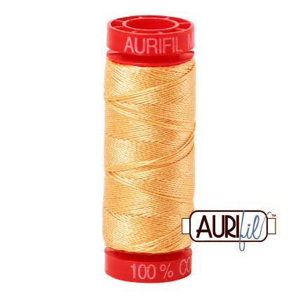 Aurifil 12wt Cotton Thread - 54 yards - 6001 Honey Wheat
