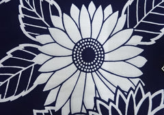 Yukata Fabric - 634 - Daisies - Indigo & White