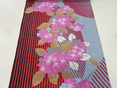 Yukata Fabric - 635 - Pink Hydrangea - Multi-Colors