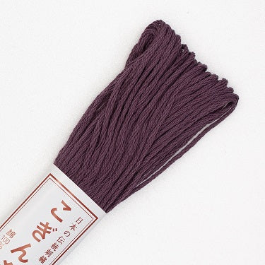 Sashiko Thread - Olympus Kogin - Solid Color - 655 Dark Plum