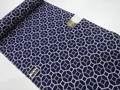 Yukata Fabric - 672 - Octagons with Center Squares - Indigo