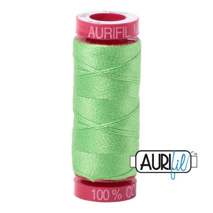 Aurifil 12wt Cotton Thread - 54 yards - 6737 Shamrock Green