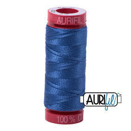 Aurifil 12wt Cotton Thread - 54 yards - 6738 Peacock Blue