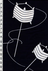 Yukata Fabric - 686 - Spinning Tops - Indigo