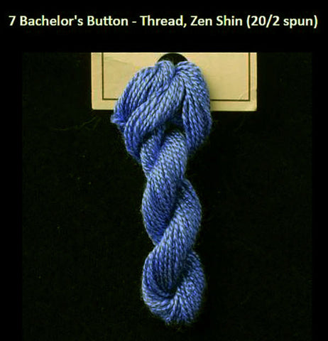 TREENWAY SILKS - Zen Shin (20/2) Silk Thread - # 0007 Bachelor's Button (Blue)