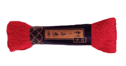 Sashiko Thread - Yokota Thin Weight - 170m Skein - # 07 Red
