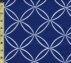 Yukata Fabric - 700 - Shippo-tsunagi (Seven Treasures) - Blue