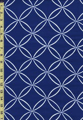 Yukata Fabric - 700 - Shippo-tsunagi (Seven Treasures) - Blue