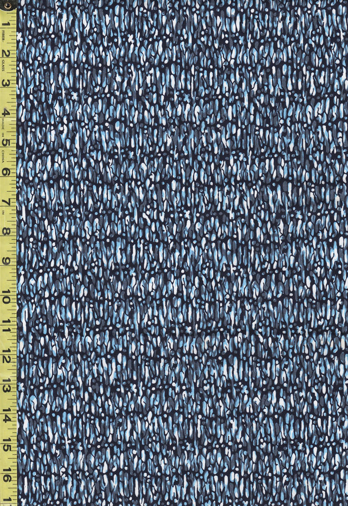 Yukata Fabric - 738 - Abstract Drops - Indigo & Blue