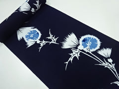 Yukata Fabric - 623 - Dandelion - Indigo