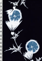 Yukata Fabric - 623 - Dandelion - Indigo