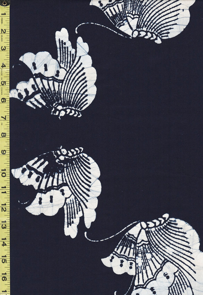 Yukata Fabric - 807 - Butterflies - Indigo