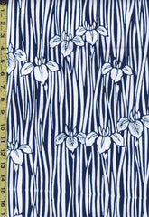 Yukata Fabric - 831 - White Iris - Blue