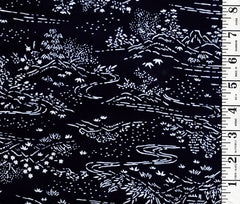 Yukata Fabric - 871 - Japanese Countryside - Indigo