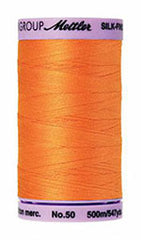 Mettler Cotton Sewing Thread - 50wt - 547 yd/ 500M - 0122 Pumpkin