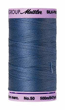 Mettler Cotton Sewing Thread - 50wt - 547 yd/ 500M - 0351 Smokey Blue