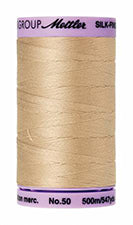 Mettler Cotton Sewing Thread - 50wt - 547 yd/ 500M - 0537 Oat Flakes