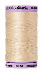 Mettler Cotton Sewing Thread - 50wt - 547 yd/ 500M - 1000 Eggshell